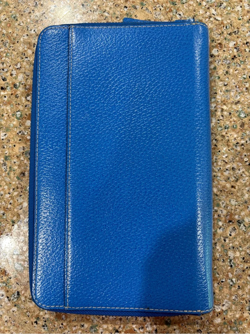 kate spade blue zip-around wallet